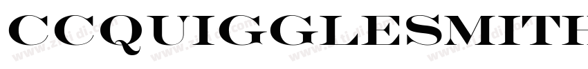 CCQuigglesmith Bold字体转换